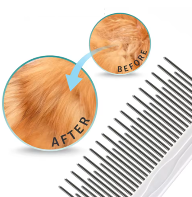 Pet Grooming Needle Comb for Cleaning Fur (Single Piece)