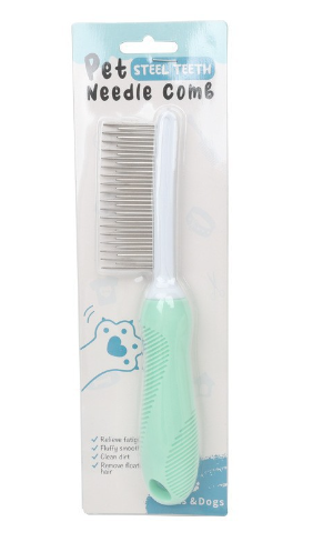 Pet Grooming Needle Comb for Cleaning Fur (Single Piece)