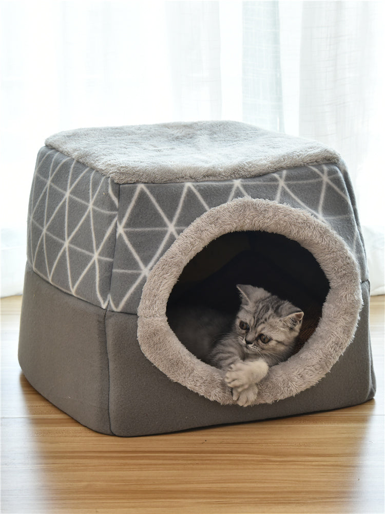 Pet Dog and Cat Bed Villa - Dual Use Space Capsule